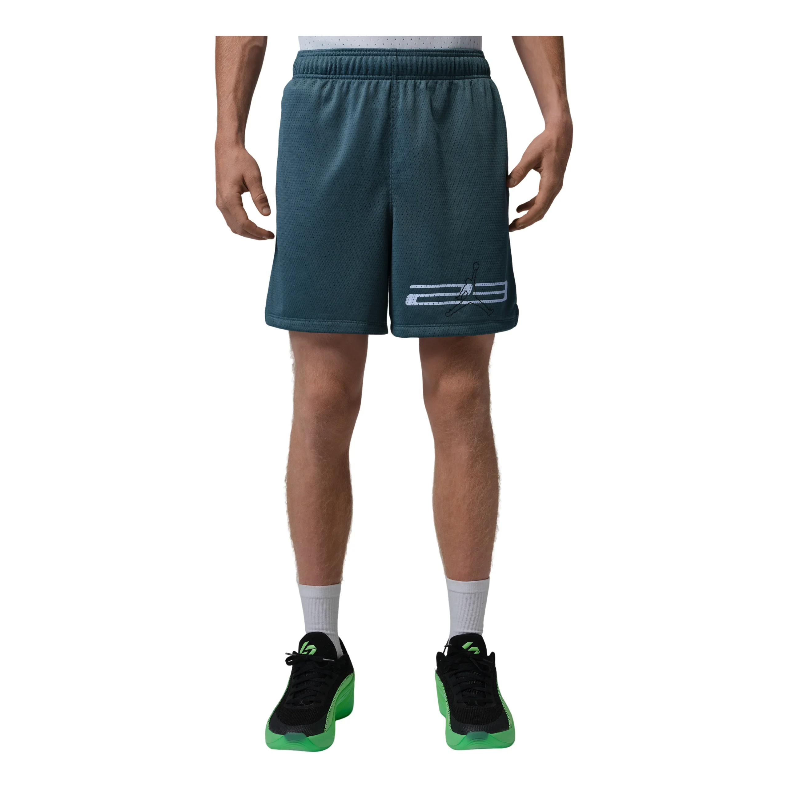 Jordan Dri-FIT Mesh Graphic Shorts 'Ash Green' IF0872-031