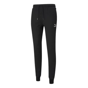 PUMA Classics Athleisure Casual Sports Breathable Lacing Long Pants Black 531375-01