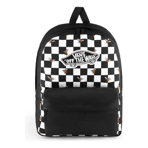 Vans Realm Bee Checkerboard Backpack 'Black White' VN0A3UI6YZT