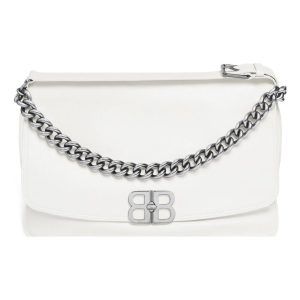 (WMNS) Balenciaga Bb Soft Large Flap Bag 'Optic White' 7484882AAIY9001