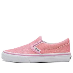 (PS) Vans Classic Slip-On Glitter Shoes 'Pink' VN0005WWPNK