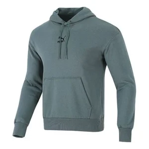 PUMA Classics Oversized Casual Sports Drawstring hooded Long Sleeves Green 533114-68