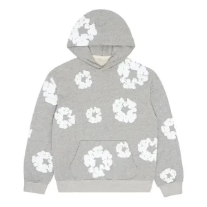 Denim Tears Cotton Wreath Hoodie 'Grey' 301-070-30