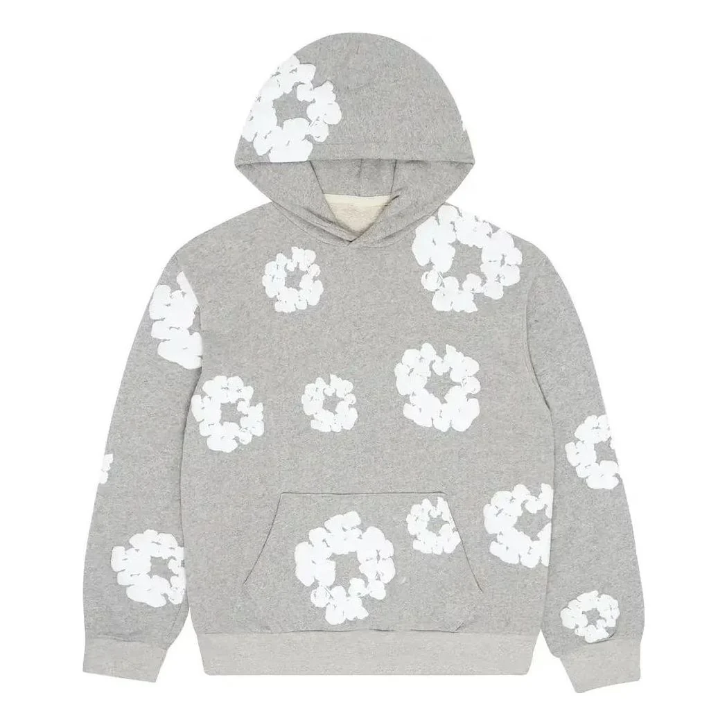 Denim Tears Cotton Wreath Hoodie 'Grey' 301-070-30