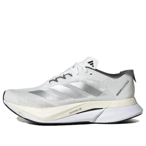 (WMNS) adidas Adizero Boston 12 'Cloud White Silver Metallic Grey Five' ID6899