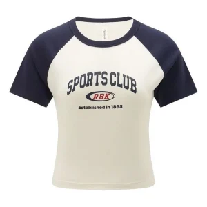 (WMNS) Reebok Sports Club T-Shirt 'White Navy' 24SRC406WGN2