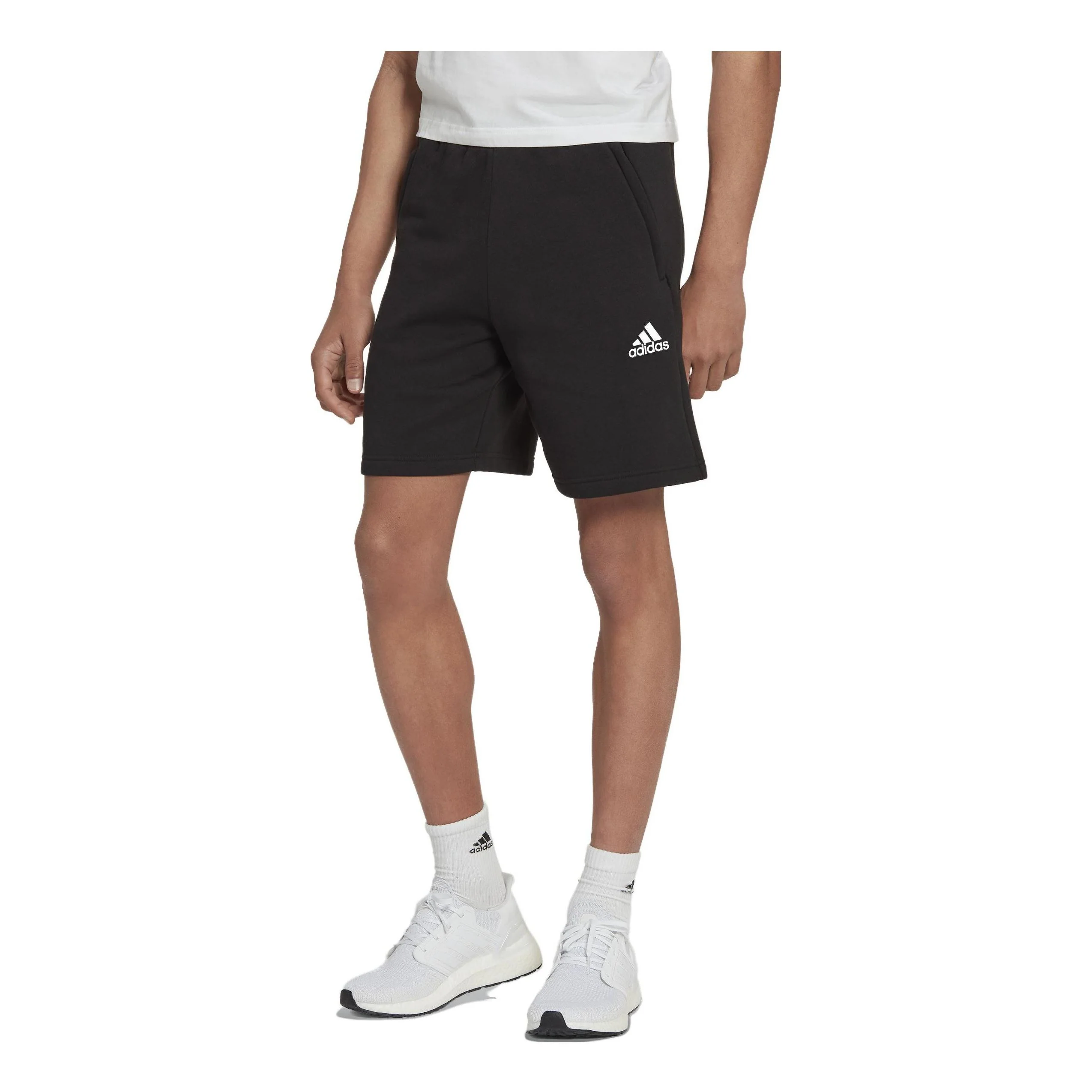 adidas Stadium Fleece Recycled Badge of Sport Shorts 'Black' HL1594