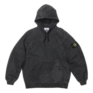 Supreme x STONE ISLAND FW23 Week10 Hoodie 'Black' SUP-FW23-169