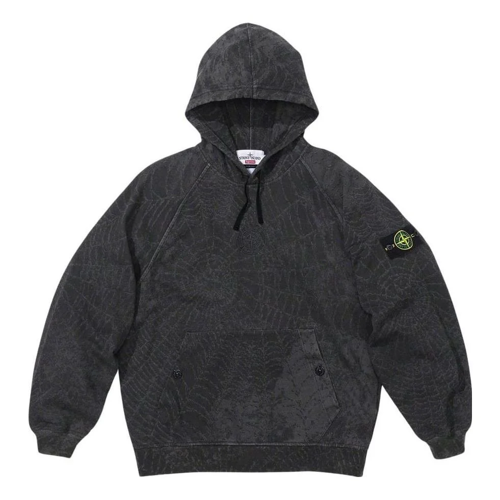 Supreme x STONE ISLAND FW23 Week10 Hoodie 'Black' SUP-FW23-169