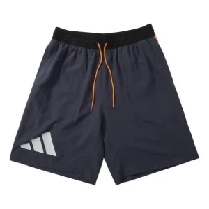 adidas Running Training Gym Breathable Shorts Navy Blue H58408