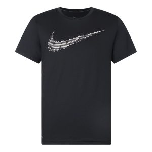 Nike Dri-Fit Printing Training Tops Short Sleeve Black CJ4634-010