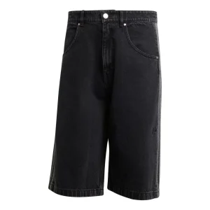 adidas Adicolor Denim Firebird Shorts Asia Sizing 'Black' JC6719