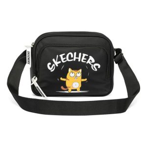 Skechers Logo Graphic Single Shoulder Bag 'Black White Yellow' L220U056-002K