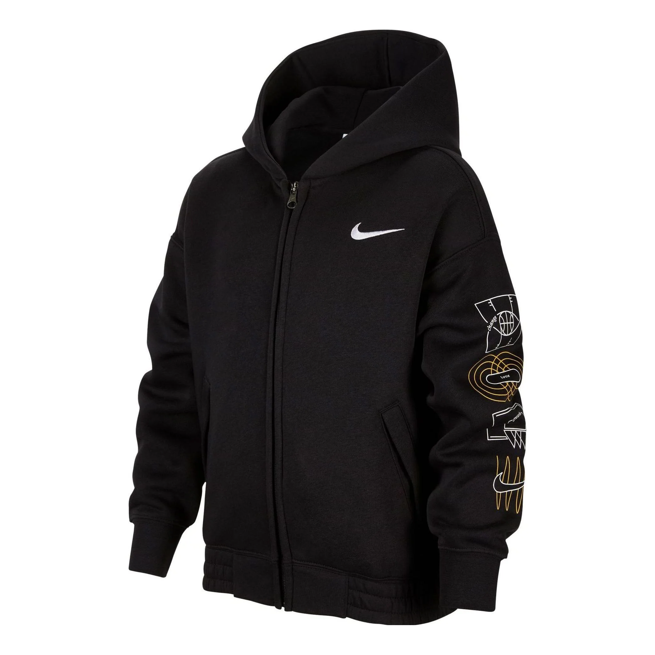 (GS) Nike Hooded Jacket 'Black' FV8447-010