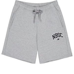 New Balance Athletics Sports Club Cotton Short Asia Sizing 'Grey' AMS42318-GHM