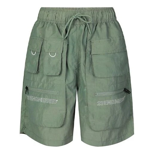 Men's Air Jordan 23 Engineered Multiple Pockets Loose Cargo Sports Shorts 'Military Green' CN7299-313