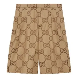 Gucci Jumbo GG Canvas Shorts 'Beige Ebony' 673181-ZAHT6-2580