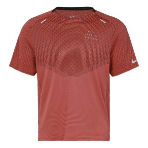Men's Nike Alphabet Printing Breathable Round Neck Short Sleeve Light Red T-Shirt DD4796-010