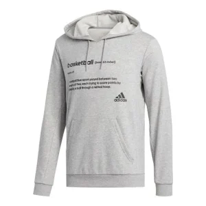 adidas Definition Hdy Athleisure Casual Sports hooded Pullover Gray FR9335