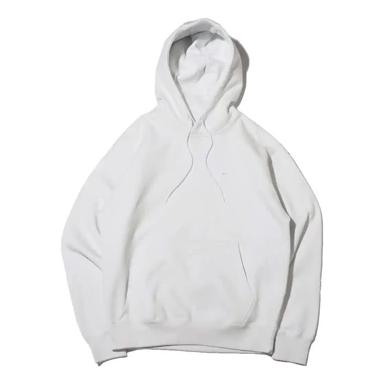 Men's Nike Logo Embroidered Solid Color Fleece Lined Casual White DA0316-121
