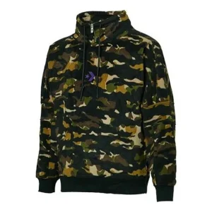 Converse Polar Fleece Archive Camo Funnel Top Sweatshirt Asia Sizing 'Camo Green' 10018304-A01
