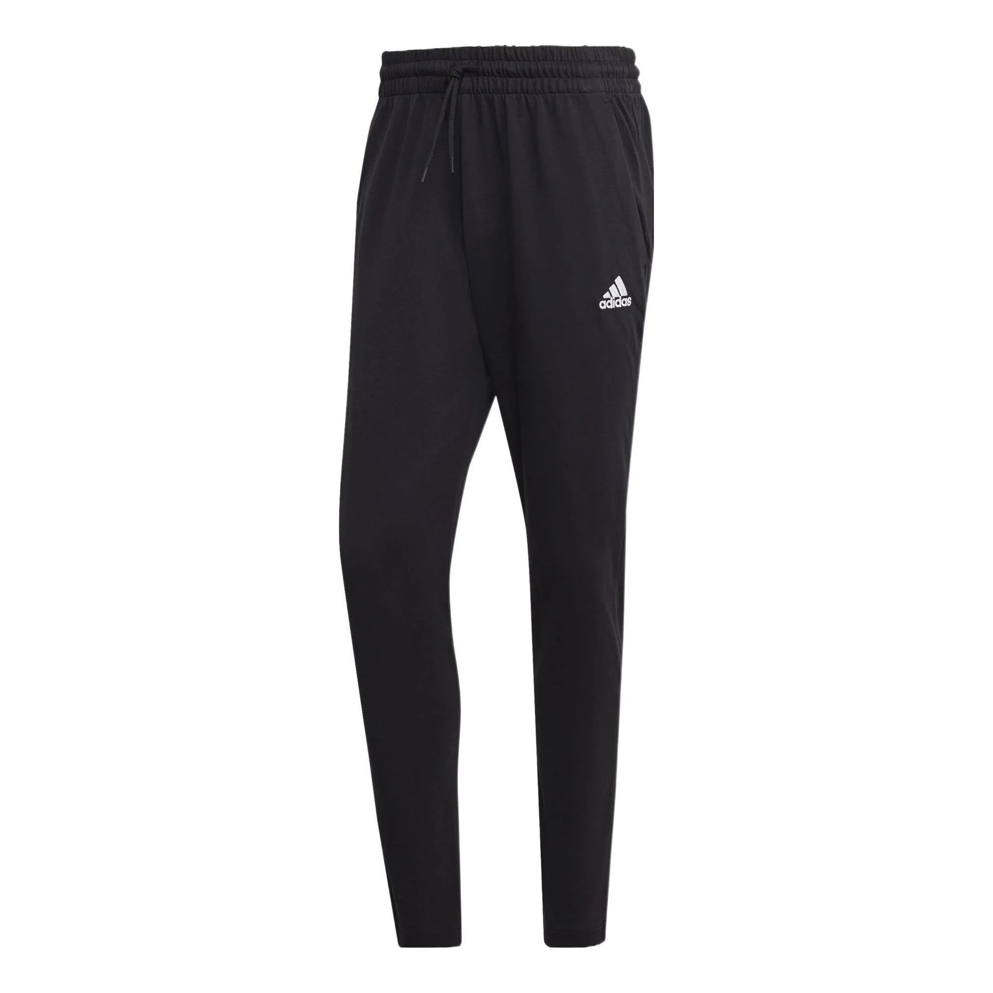 adidas Essentials Single Tapered Open Hem Pants 'Black' IC9409