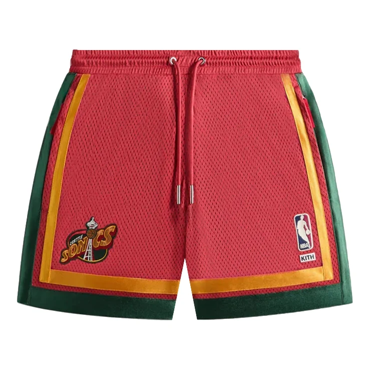KITH For NBA All-Star Seattle Supersonics Short 'Crimson' KHM061348-7046