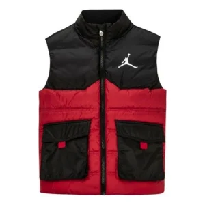 (PS) Air Jordan Blocked Down Vest 'Gym Red' JD2242009GS-001