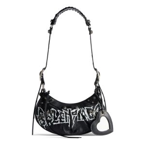 (WMNS) Balenciaga Le Cagole Xs Shoulder Bag Diy Metal 'Black' 6713092AAXE1090