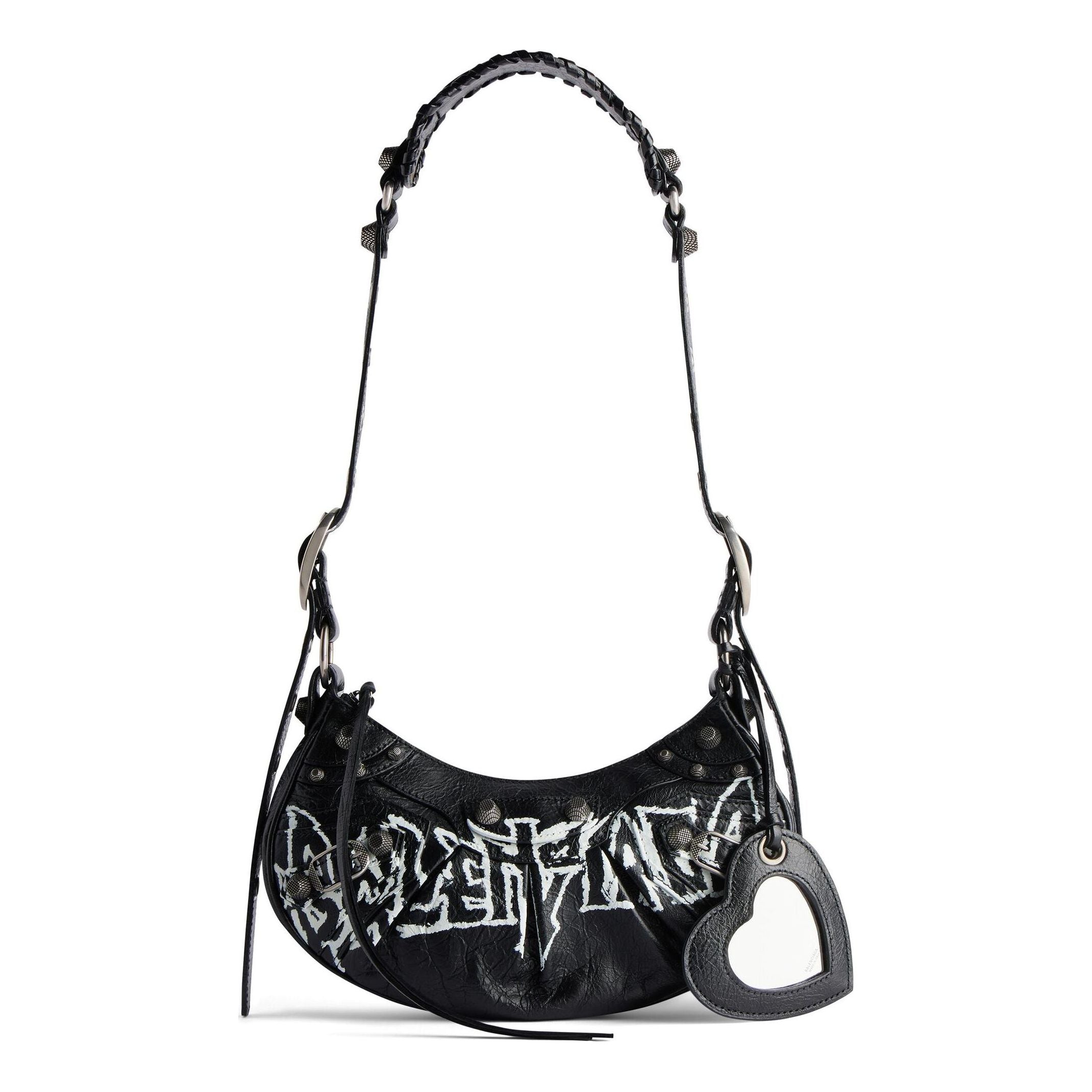 (WMNS) Balenciaga Le Cagole Xs Shoulder Bag Diy Metal 'Black' 6713092AAXE1090