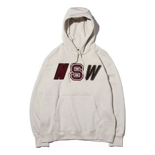Men's Nike Nsw Fleece Lined Stay Warm White Pullover 943574-072