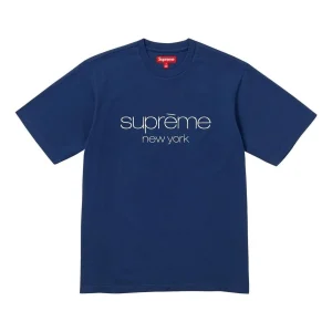 Supreme FW23 Week3 Classic Logo T-shirt 'Navy' SUP-FW23-070