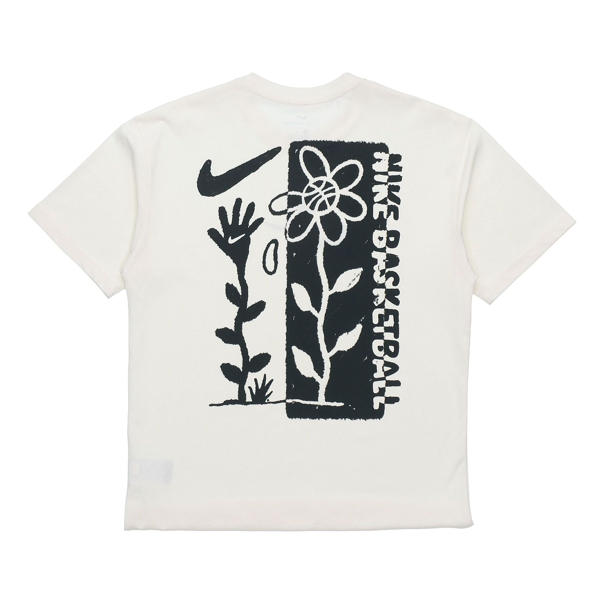 Nike Basketball Graffiti Print Short Sleeve For Men Beige Creamy DC1284-910