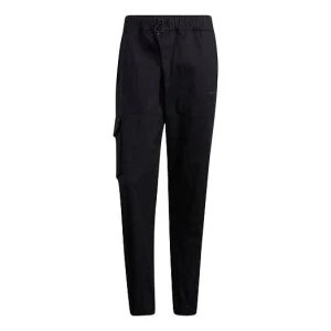 Men's adidas neo Sw Wvn Tp Big Pocket Bundle Feet Sports Pants/Trousers/Joggers Black H45221