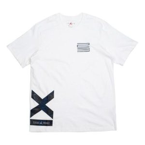 Air Jordan 11 Snakeskin Tee snake pattern Short Sleeve White CI0324-100
