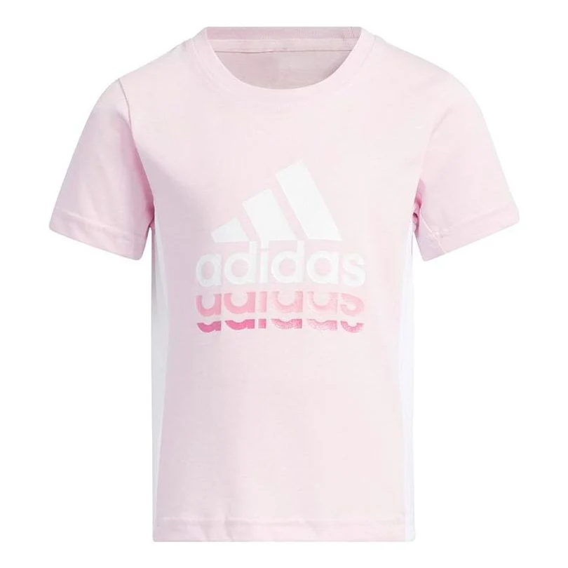 (PS) adidas Badge Of Sport Logo Short Sleeve Tee 'Pink' HZ7087