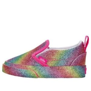 (TD) Vans Slip-On Hoop & Loop 'Glitter Rainglow - Multicolor' VN0A5EFKRNC