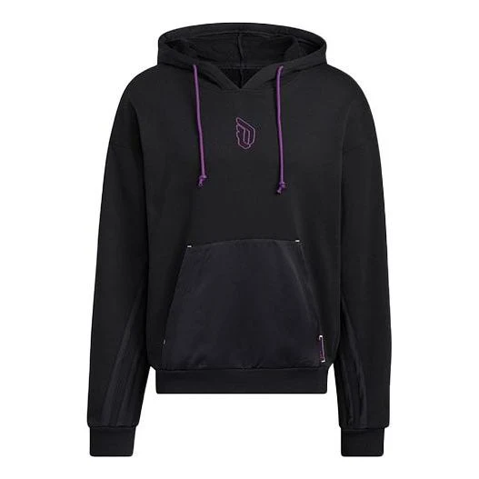 adidas Dame 8 Inn Hdy Basketball Sports Hooded Pullover Long Sleeves Black HE5464