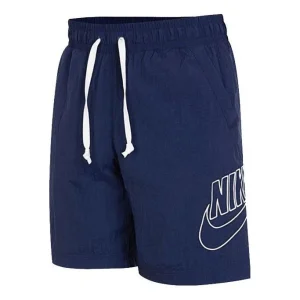 Nike Sportswear Alumni Logo Shorts 'Blue' DB3811-410
