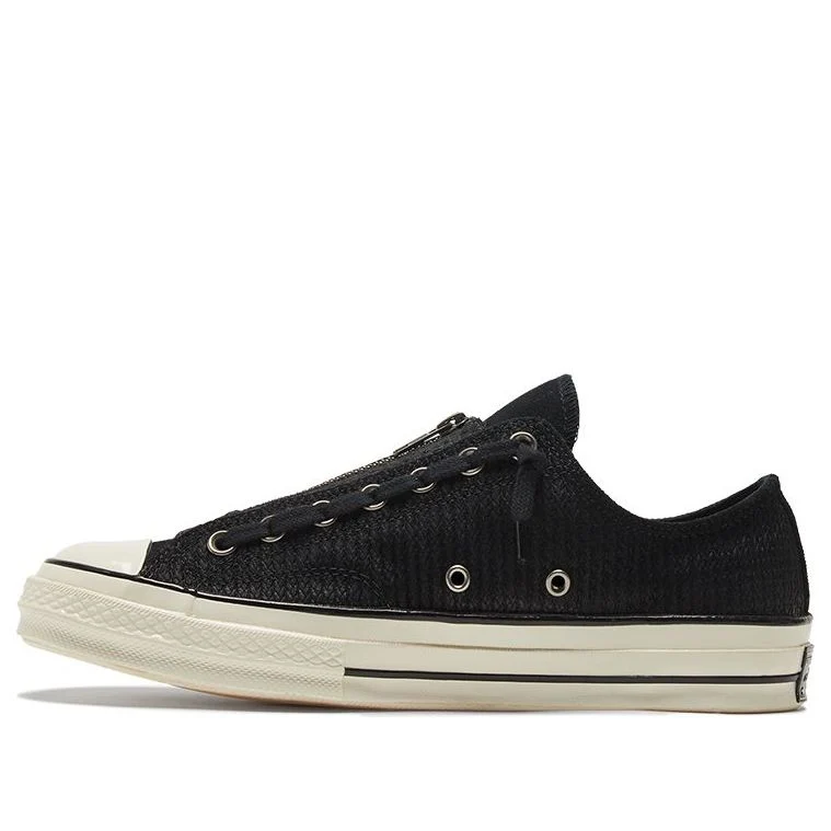 Converse Chuck 70 Zip Low 'Embossed Suede - Black Egret' 169441C