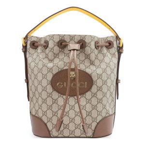 (WMNS) Gucci Neo Vintage Tiger Head Logo Drawstring handbag Large Capacity schoolbag Backpack Unisex / Brown 473875-K9RHT-8856