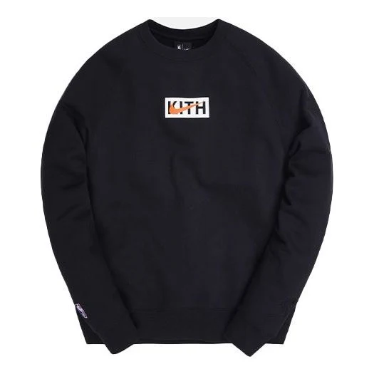 KITH x Nike New York Knicks Fleece Crewneck 'Black' CZ1791-010