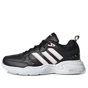 (WMNS) adidas neo Strutter 'Black White Pink' FV0427