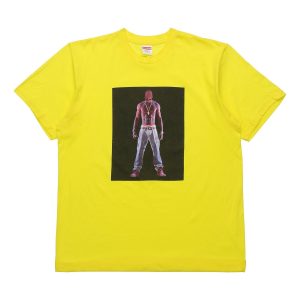 Supreme SS20 Week 1 Tupac Hologram Tee Virtual Characters Short Sleeve Unisex Yellow SUP-SS20-270