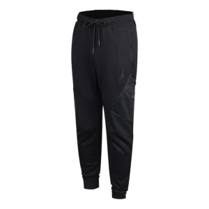 Air Jordan Athleisure Casual Sports Running Knit Long Pants Asia Sizing 'Black' DA9853-010