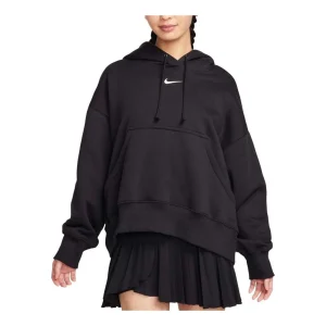 (WMNS) Nike Sportswear Phoenix Fleece Over Oversized Pullover Hoodie Asia Sizing 'Black' DQ5859-010