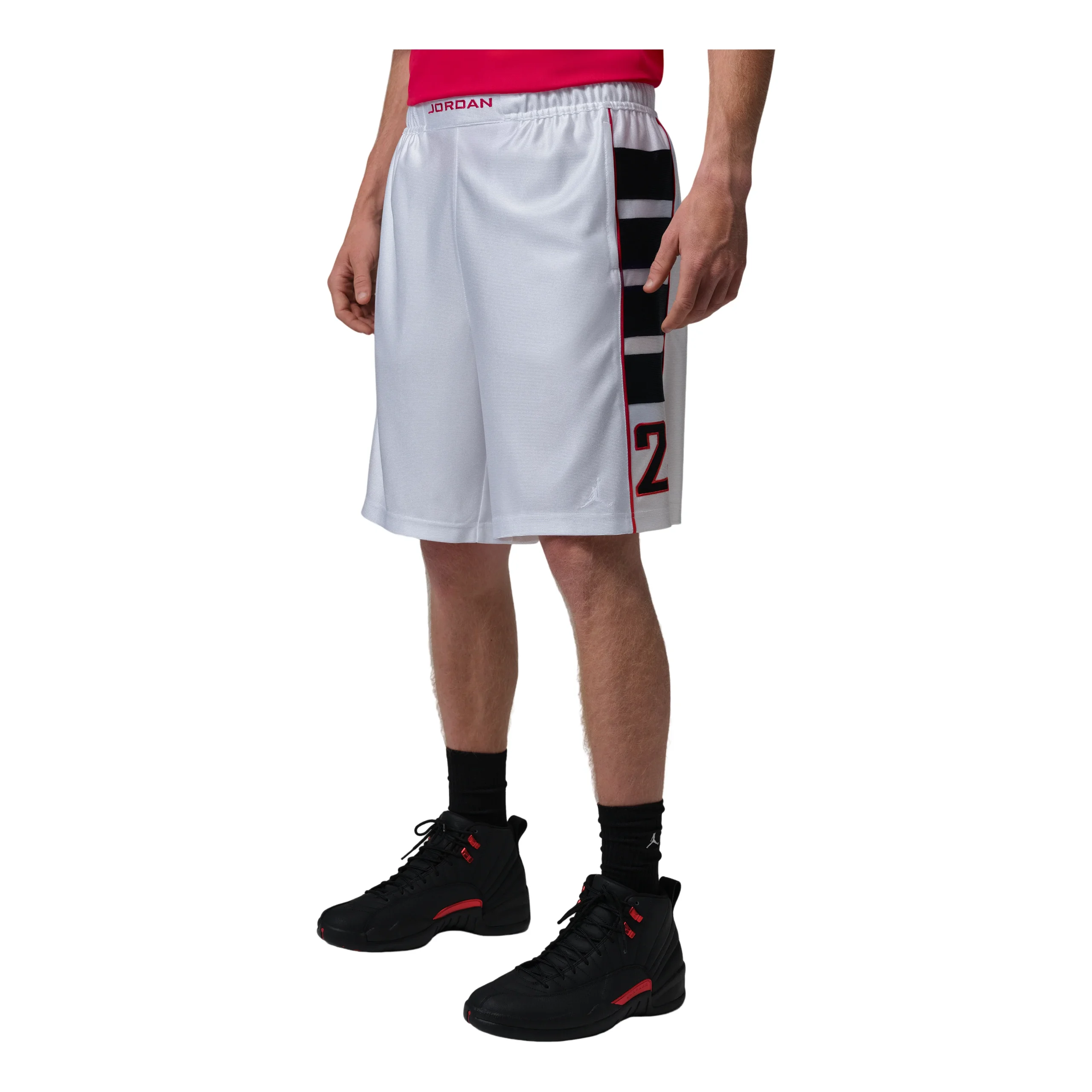 Jordan Brooklyn Cat Scratch Shorts 'White Black' HV0560-100
