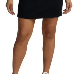 (WMNS) Converse Wordmark Knit French Terry Skirt 'Black' 10024530-A05