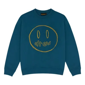 Drew House Sketch Mascot Crewneck 'Peacock' DR-SS23-010