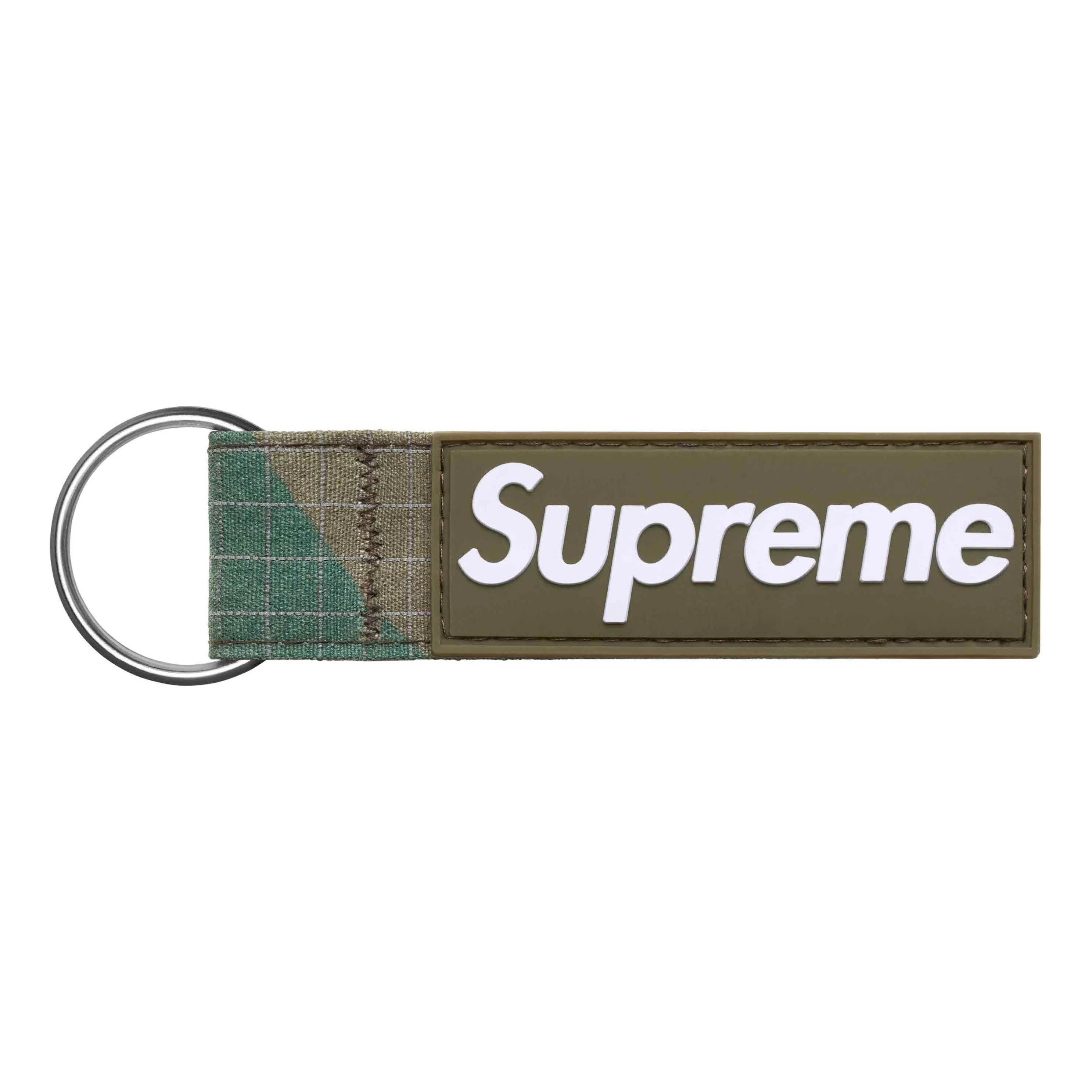Supreme Ripstop Keychain SS24 'Olive' SUP-SS24-2665